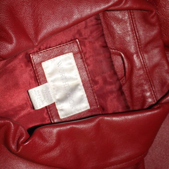 VTG Worthington Red Leather Jacket - Picture 7 of 8
